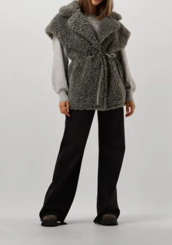 SUMMUM round neck sweater soft viscose polyamide knit grijs Online