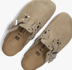 BIRKENSTOCK instappers boston rivet taupe Hot