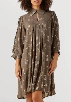 BRUUNS BAZAAR mini jurk bbtammi dress taupe Online