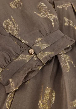 BRUUNS BAZAAR mini jurk bbtammi dress taupe Online