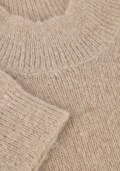 DANTE6 trui aviel open shoulder sweater taupe Outlet