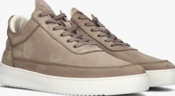 FILLING PIECES lage sneakers low top nubuck taupe Best