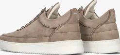 FILLING PIECES lage sneakers low top nubuck taupe Best