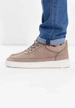 FILLING PIECES lage sneakers low top nubuck taupe Best