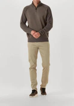 GENTI trui turtle zip taupe Sale