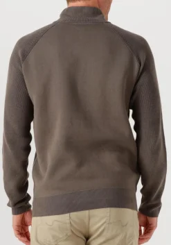 GENTI trui turtle zip taupe Sale