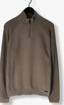 GENTI trui turtle zip taupe Sale