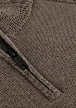 GENTI trui turtle zip taupe Sale