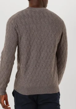 GENTILUOMO trui round ls taupe Hot