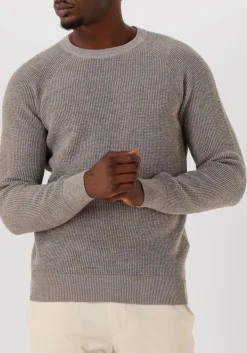 GENTILUOMO trui round ls raglan taupe New