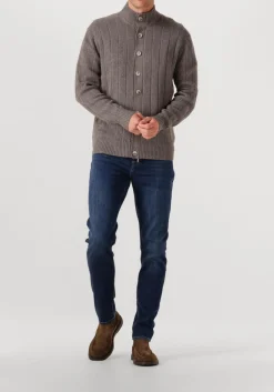 GENTILUOMO vest cardigan 8 buttons taupe Outlet