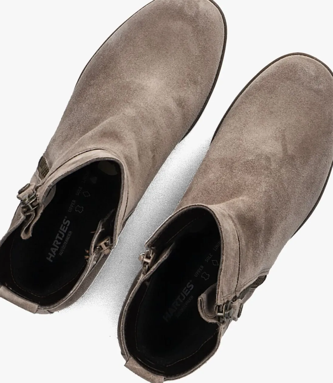 HARTJES enkelboots h rits booty taupe