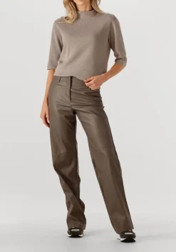 KNIT-TED wijde broek naomi pant taupe Hot