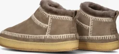 LAIDBACKLONDON vachtlaarzen nyuki low crochet taupe