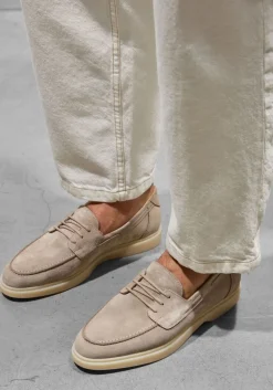 Mason Garments instappers amalfi boat taupe New