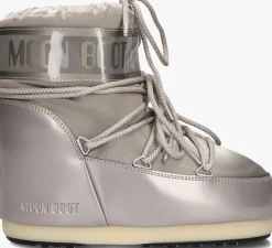MOON BOOT taupe snowboots icon low glance zilverkleurig Hot