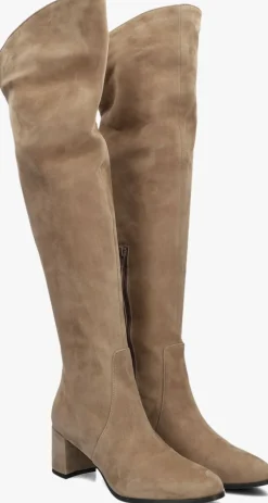 NOTRE-V overknee laarzen 8597 taupe Hot