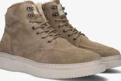 NUBIKK hoge sneakers jonah polar fur taupe Online