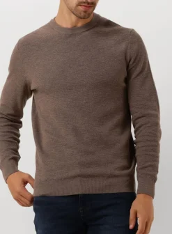 PROFUOMO trui pullover crew neck taupe Discount
