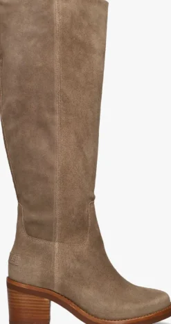 SHABBIES hoge laarzen puk tuba taupe Discount