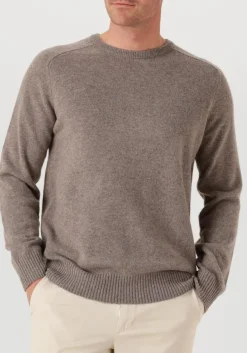 STEFANO LAURAN trui crew l taupe Clearance