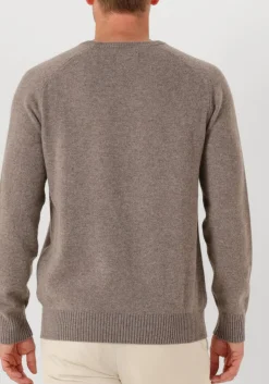 STEFANO LAURAN trui crew l taupe Clearance