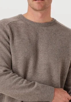 STEFANO LAURAN trui crew l taupe Clearance