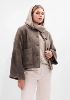 STUDIO AR jack aubrey faux mohair taupe Clearance