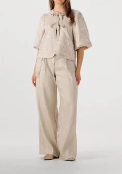 SUMMUM blouses blouse jacquard taupe