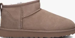 UGG vachtlaarzen w classic ultra mini taupe New