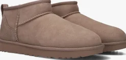 UGG vachtlaarzen w classic ultra mini taupe New