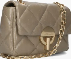 VANESSA BRUNO schoudertas moon moyen taupe Online