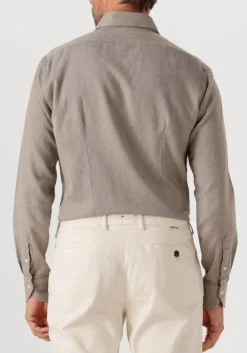 XACUS casual overhemd 91148 721ml taupe New