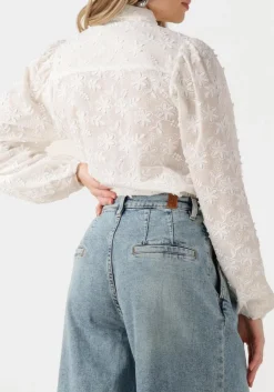 AAIKO te blouses lien long sleeve co 510 wit Best