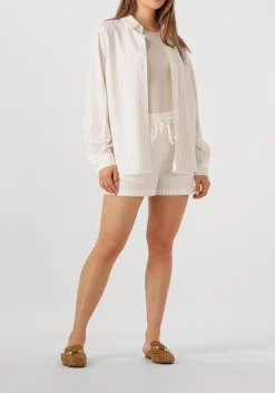 AIMEE THE LABEL te korte broek page stripe wit Outlet