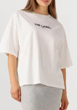 ALIX THE LABEL te t-shirt ladies knitted basic the label t-shirt wit