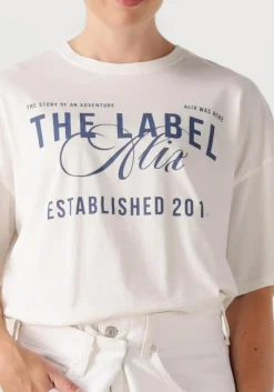 ALIX THE LABEL te t-shirt ladies knitted the label t-shirt wit Discount