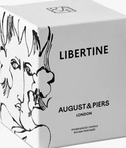 AUGUST & PIERS te geurkaarsen libertine 90gr - scented candle wit Best