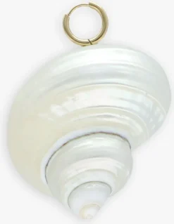 BONNIE STUDIOS te bedels big shell pendant wit Outlet