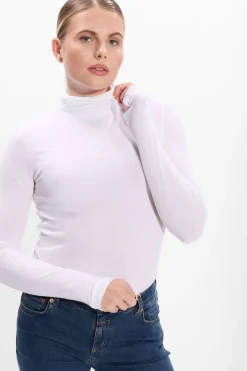 CLOSED te top high neck longsleeve wit Discount
