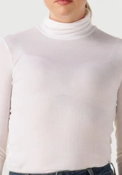 CLOSED te top high neck longsleeve wit Discount