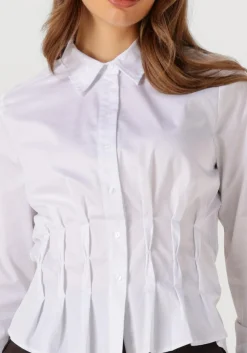 CO'COUTURE te blouses poppy pleat waist wit Clearance