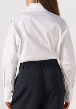 CO'COUTURE te blouses sanna asym button blouse wit Discount