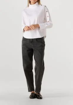 CO'COUTURE te blouses sanna asym button blouse wit Discount