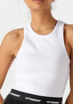CO'COUTURE te top saharacc embroidery tank top wit Clearance