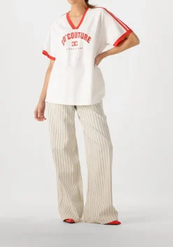 CO'COUTURE te t-shirt siaracc oversize sporty v-tee wit Online