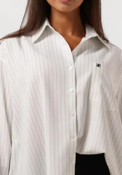 DANTE6 te blouses krijtstreep oversized blouse wit Best