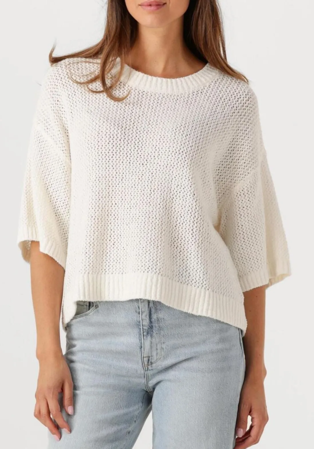 DANTE6 te top yoko ajour knitted sweater wit Outlet