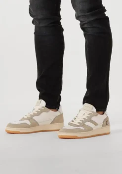 D.A.T.E te lage sneakers court 2.0 vintage wit New