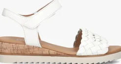GABOR te platte sandalen 759 wit Outlet